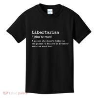 Funny Libertarian Definition Kids T-Shirt thumb 0