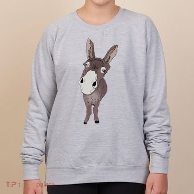 Funny Looking Donkey Gift Idea For Cute Donkeys Horses Women's Sweatshirt