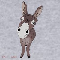Funny Looking Donkey Gift Idea For Cute Donkeys Horses Women's Sweatshirt thumb 2
