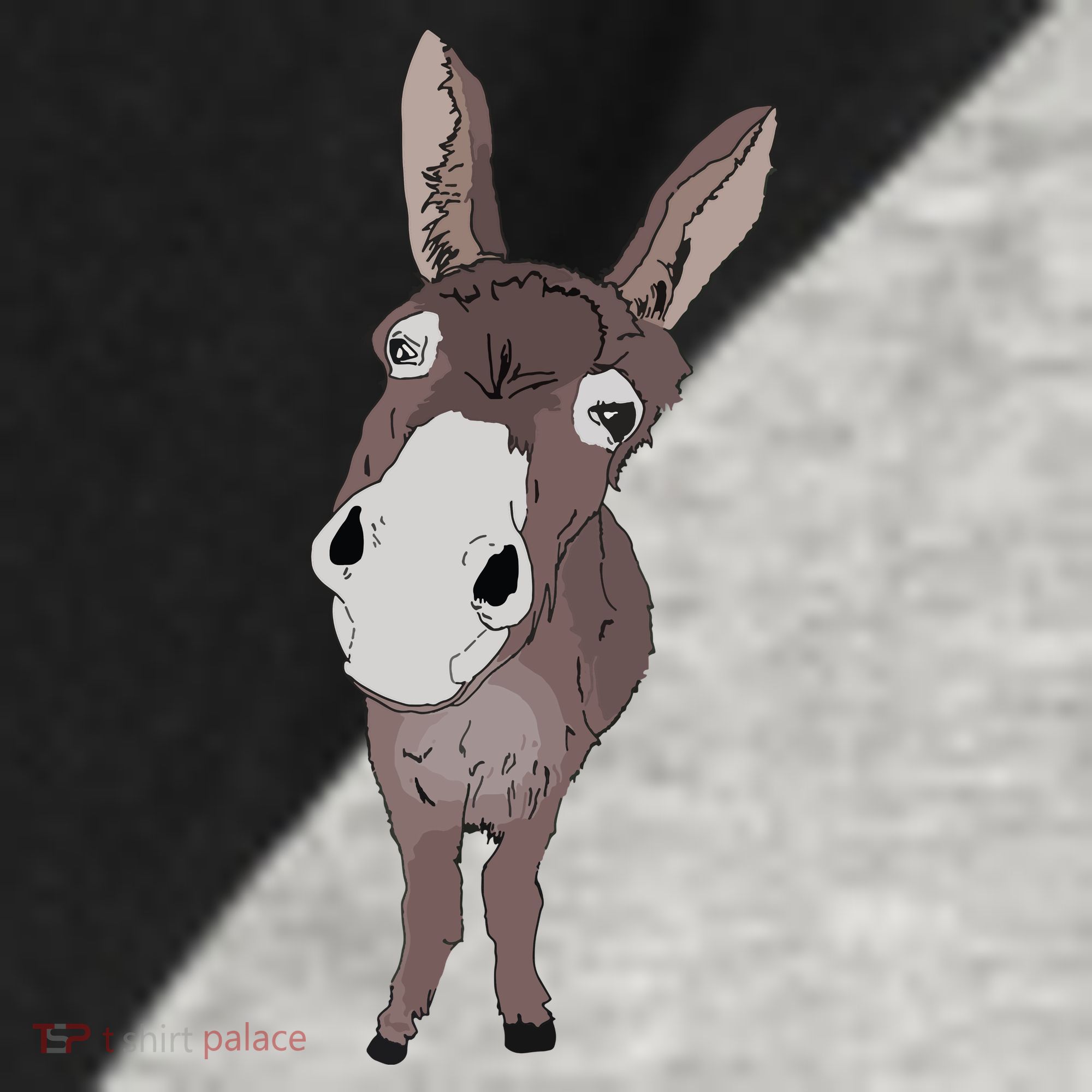 Funny Looking Donkey Gift Idea For Cute Donkeys Horses Raglan Baseball Sleeve Shirt