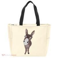 Funny Looking Donkey Gift Idea For Cute Donkeys Horses Tote Bag thumb 0