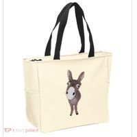 Funny Looking Donkey Gift Idea For Cute Donkeys Horses Tote Bag thumb 2