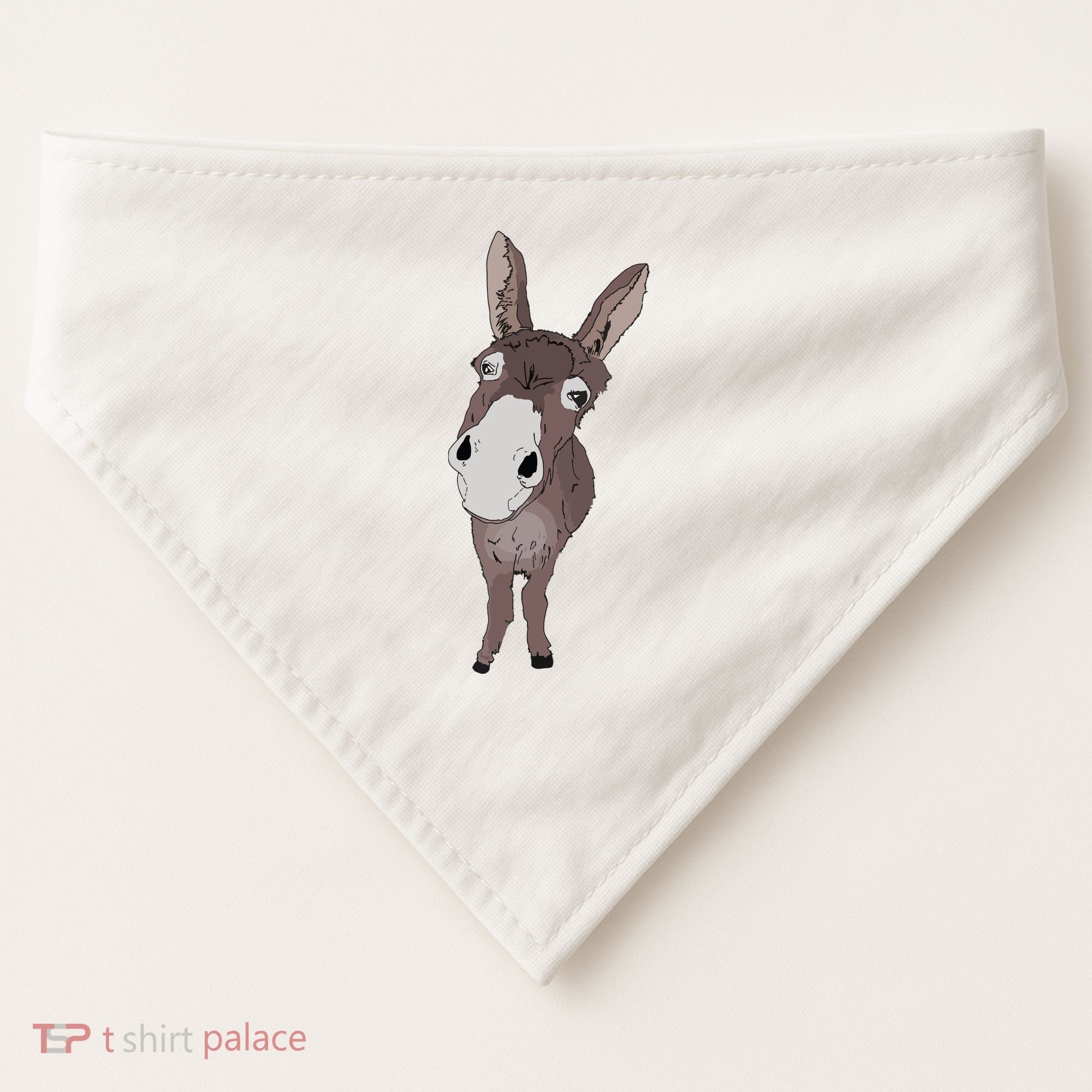 Funny Looking Donkey Gift Idea For Cute Donkeys Horses USA-Made Doggie Bandana
