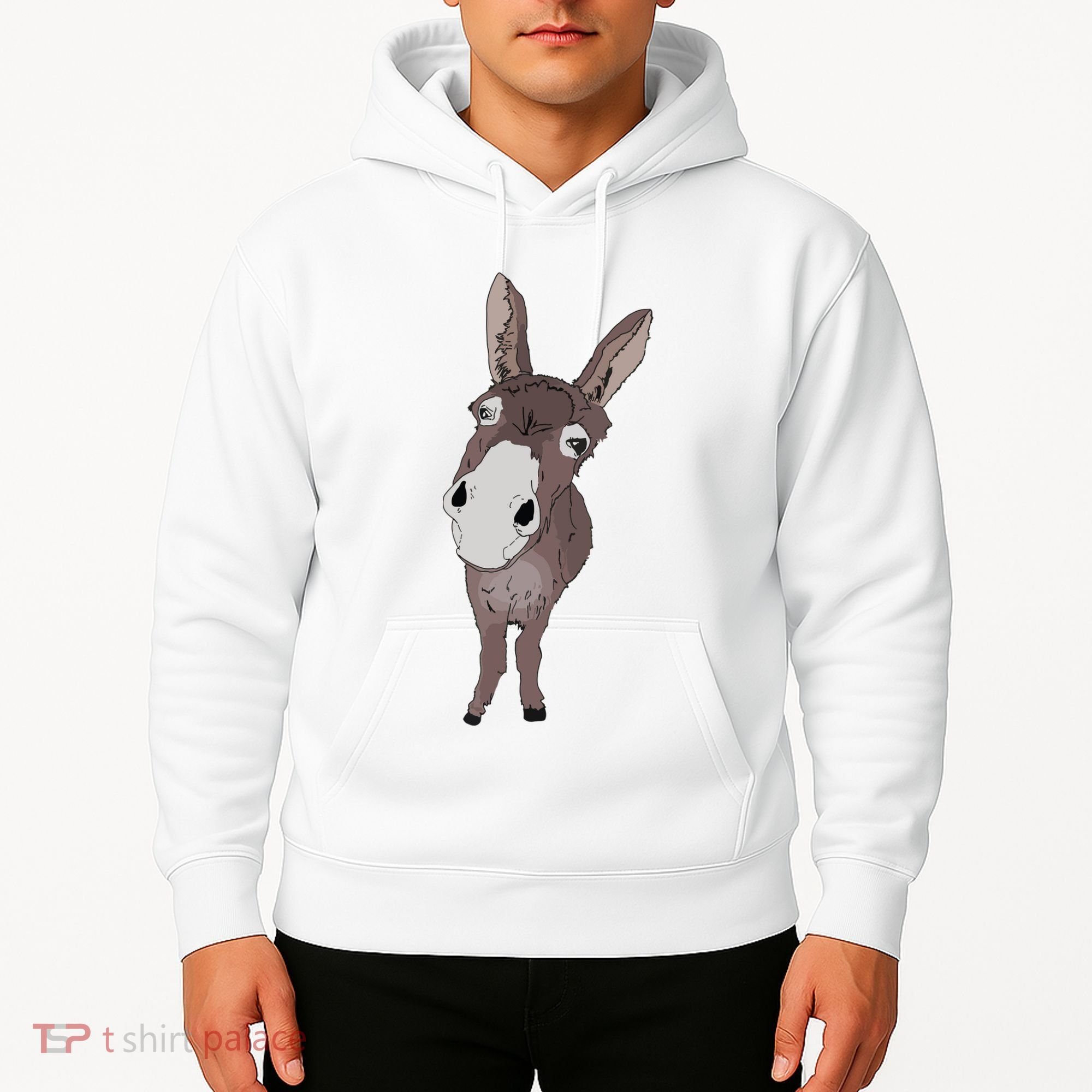 Funny Looking Donkey Gift Idea For Cute Donkeys Horses Hoodie