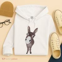 Funny Looking Donkey Gift Idea For Cute Donkeys Horses Hoodie thumb 4