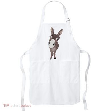 Funny Looking Donkey Gift Idea For Cute Donkeys Horses Apron