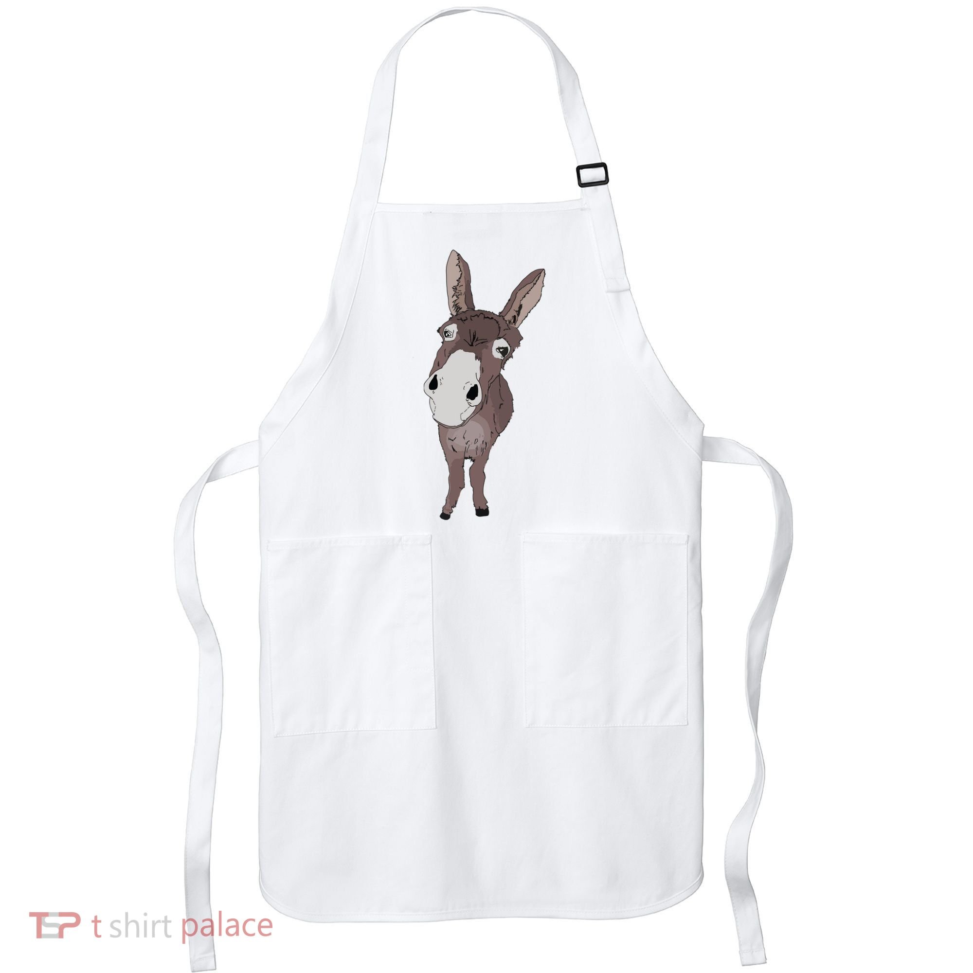 Funny Looking Donkey Gift Idea For Cute Donkeys Horses Apron