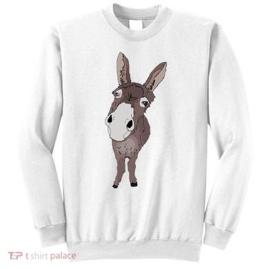 Funny Looking Donkey Gift Idea For Cute Donkeys Horses Sweatshirt