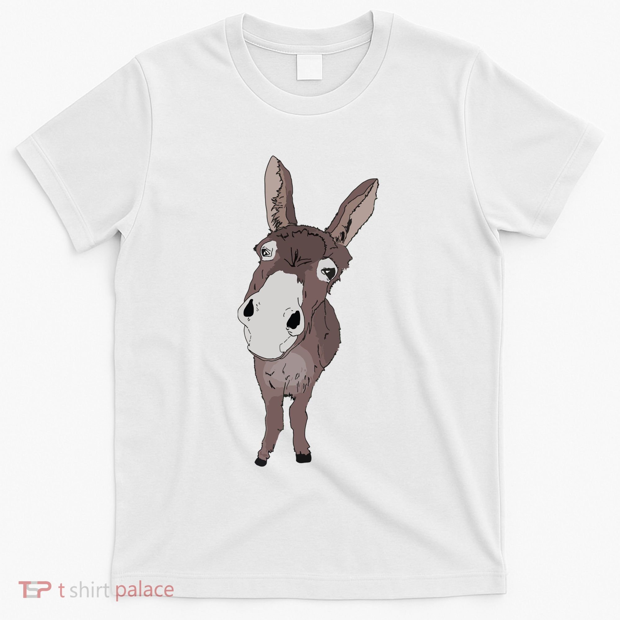 Funny Looking Donkey Gift Idea For Cute Donkeys Horses T-Shirt