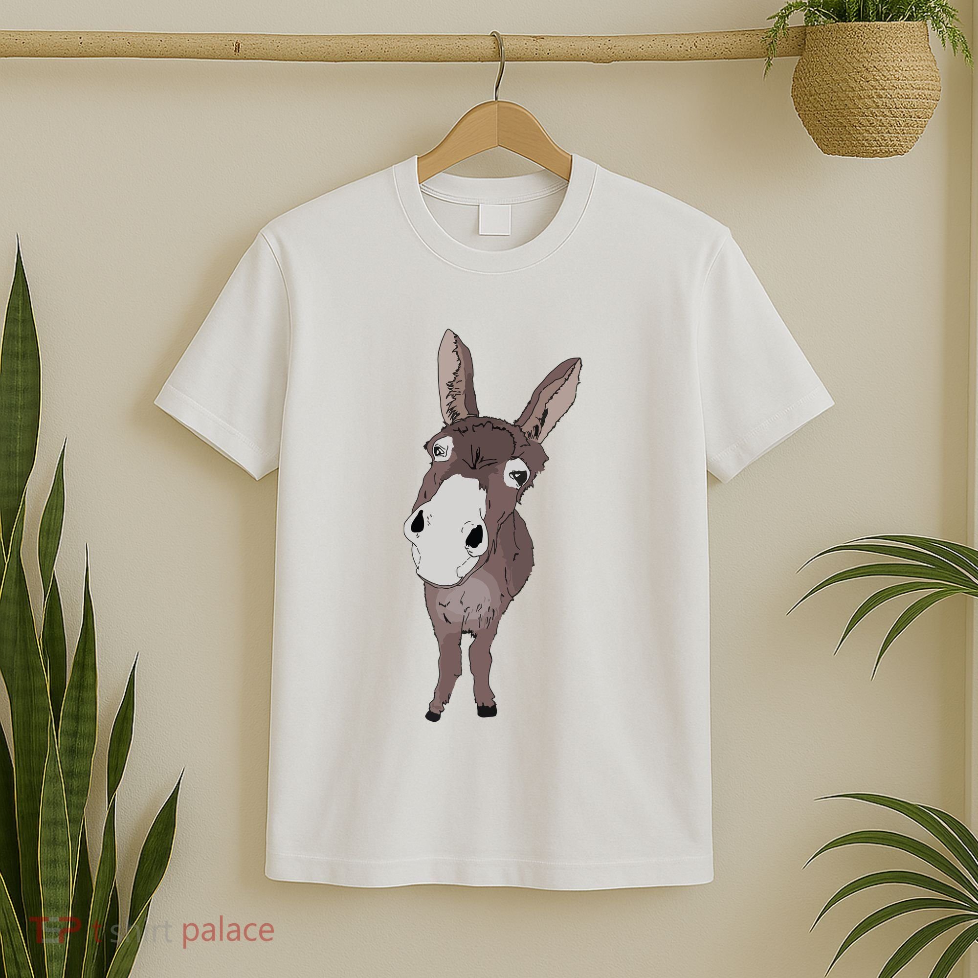 Funny Looking Donkey Gift Idea For Cute Donkeys Horses T-Shirt