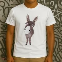 Funny Looking Donkey Gift Idea For Cute Donkeys Horses T-Shirt thumb 3