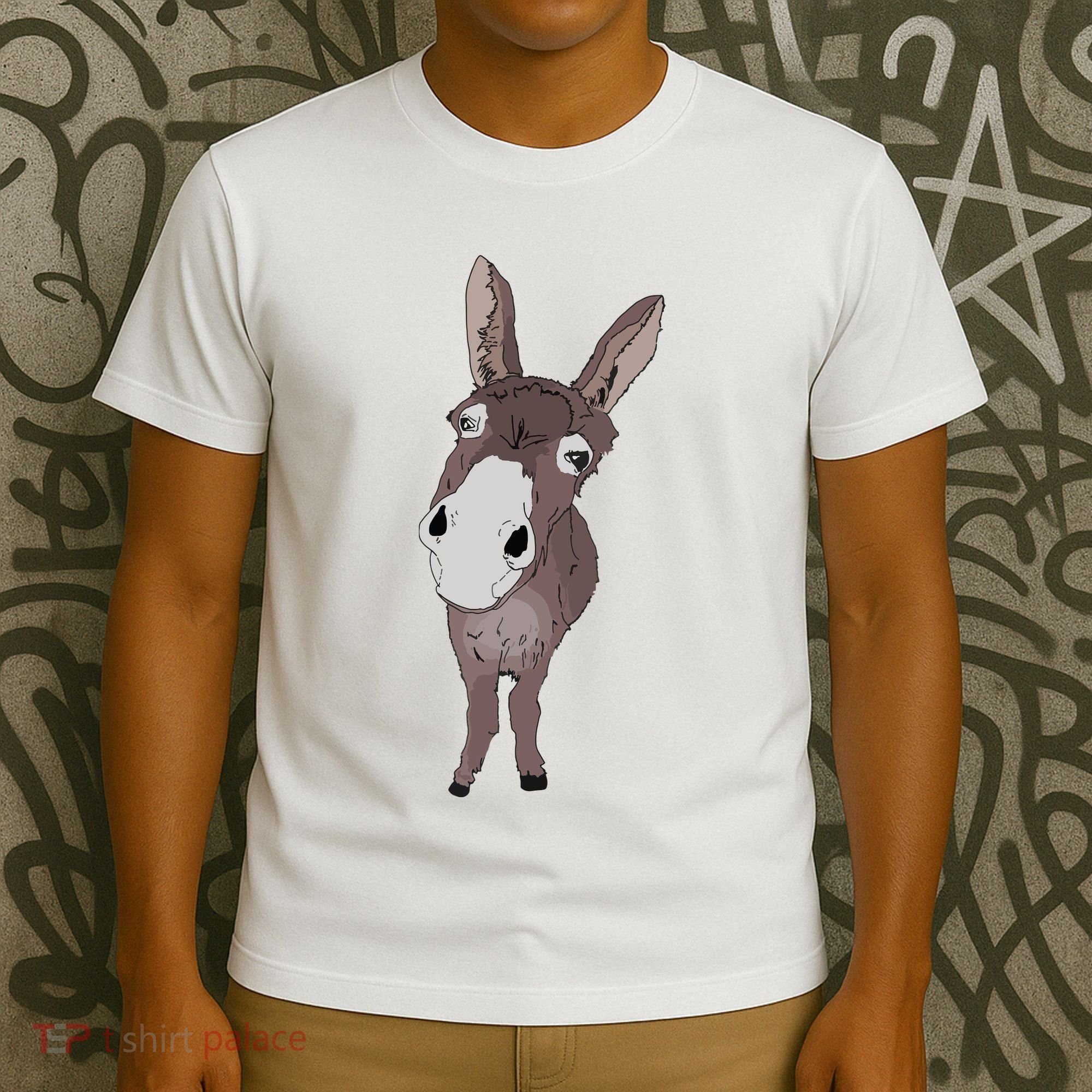 Funny Looking Donkey Gift Idea For Cute Donkeys Horses T-Shirt