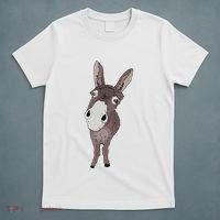 Funny Looking Donkey Gift Idea For Cute Donkeys Horses T-Shirt thumb 5