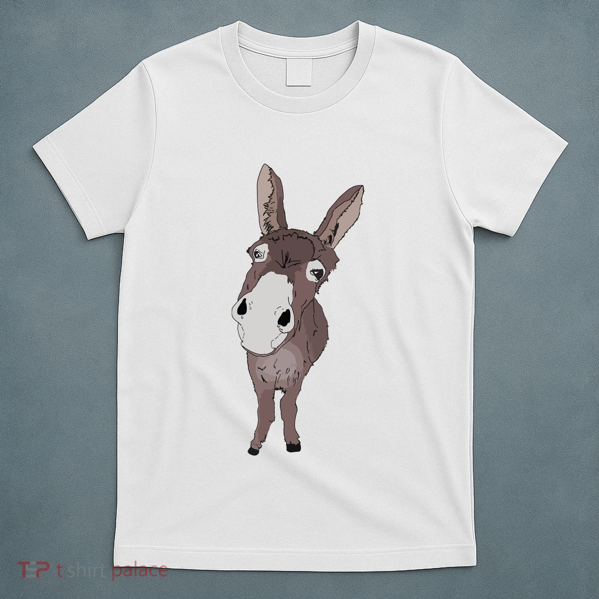 Funny Looking Donkey Gift Idea For Cute Donkeys Horses T-Shirt