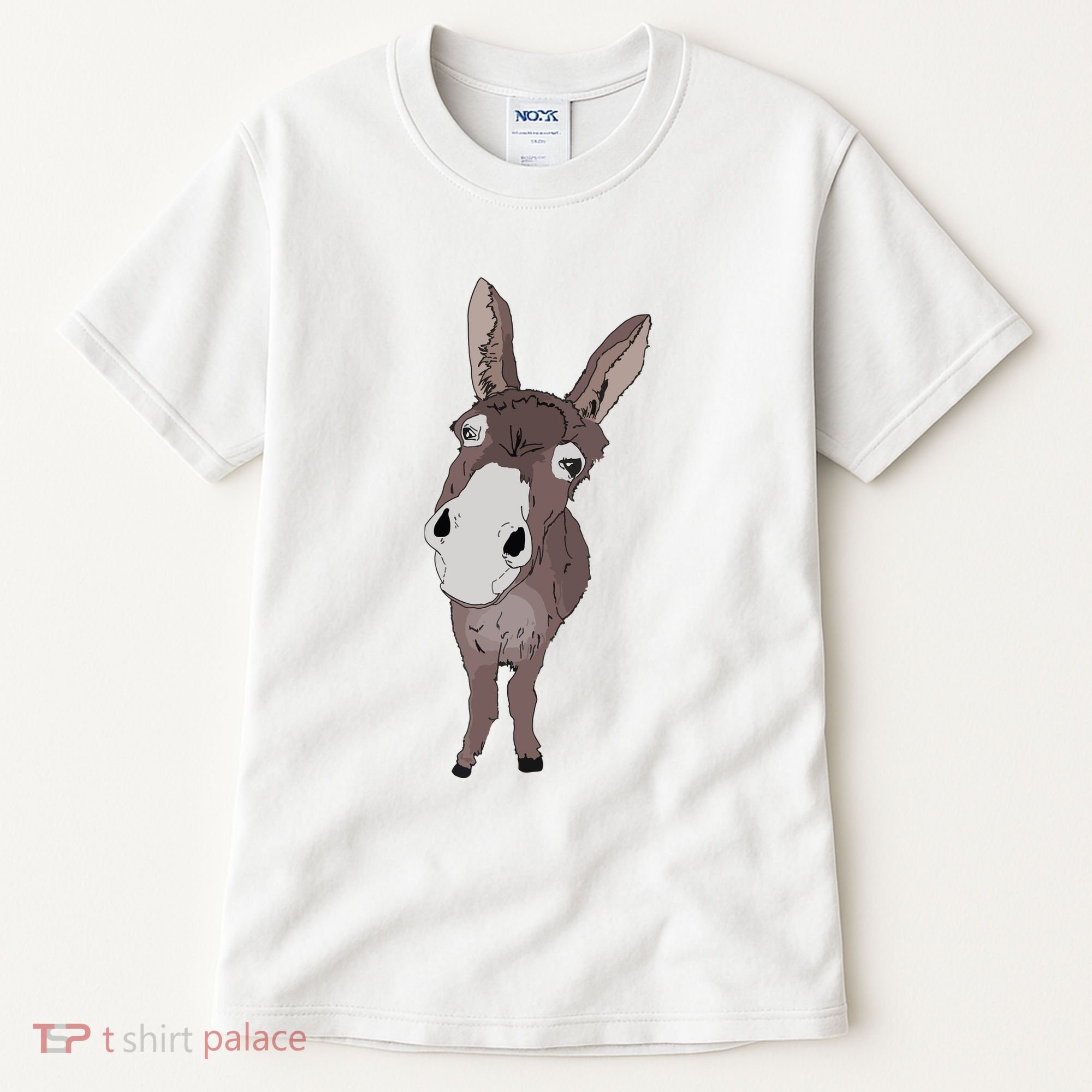 Funny Looking Donkey Gift Idea For Cute Donkeys Horses Tall T-Shirt
