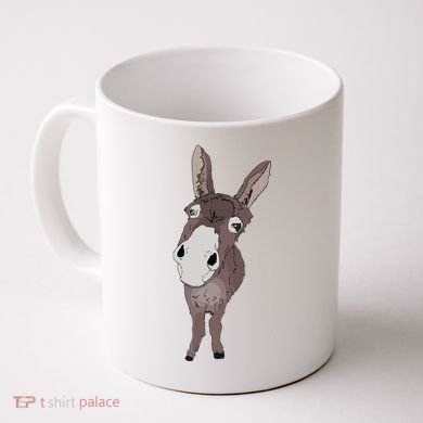 Funny Looking Donkey Gift Idea For Cute Donkeys Horses Coffee Mug