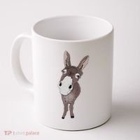 Funny Looking Donkey Gift Idea For Cute Donkeys Horses Coffee Mug thumb 0