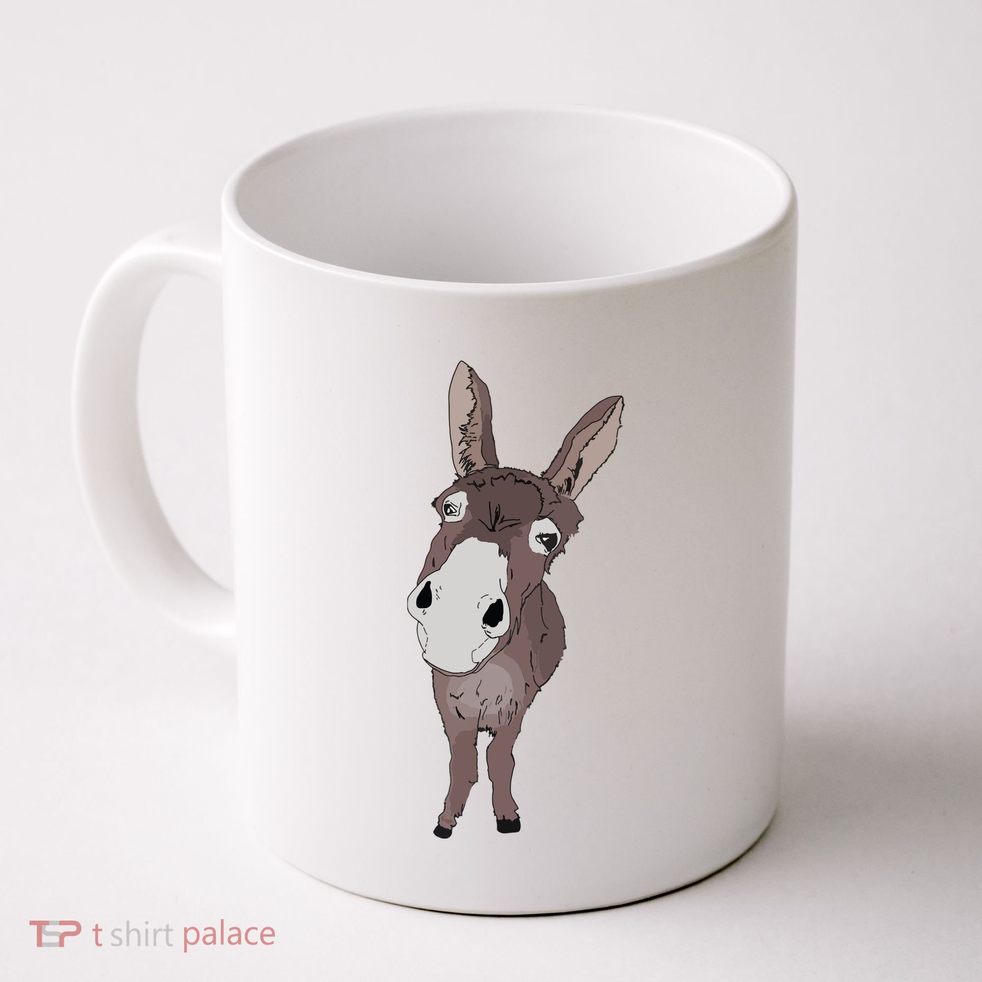 Funny Looking Donkey Gift Idea For Cute Donkeys Horses Coffee Mug