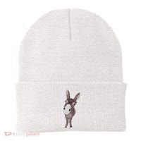 Funny Looking Donkey Gift Idea For Cute Donkeys Horses Beanie thumb 0