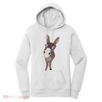 Funny Looking Donkey Gift Idea For Cute Donkeys Horses Women's Hoodie thumb 0