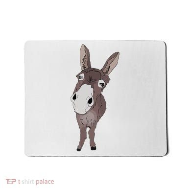 Funny Looking Donkey Gift Idea For Cute Donkeys Horses Mousepad