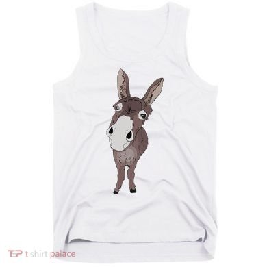 Funny Looking Donkey Gift Idea For Cute Donkeys Horses Tank Top