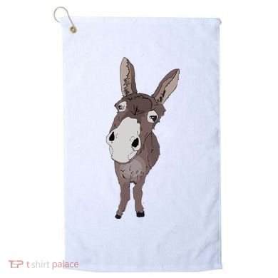Funny Looking Donkey Gift Idea For Cute Donkeys Horses Golf Towel