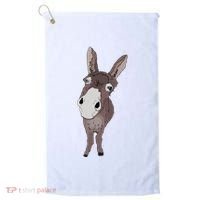 Funny Looking Donkey Gift Idea For Cute Donkeys Horses Golf Towel thumb 0