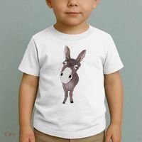 Funny Looking Donkey Gift Idea For Cute Donkeys Horses Toddler T-Shirt thumb 2