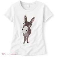 Funny Looking Donkey Gift Idea For Cute Donkeys Horses Women's T-Shirt thumb 0