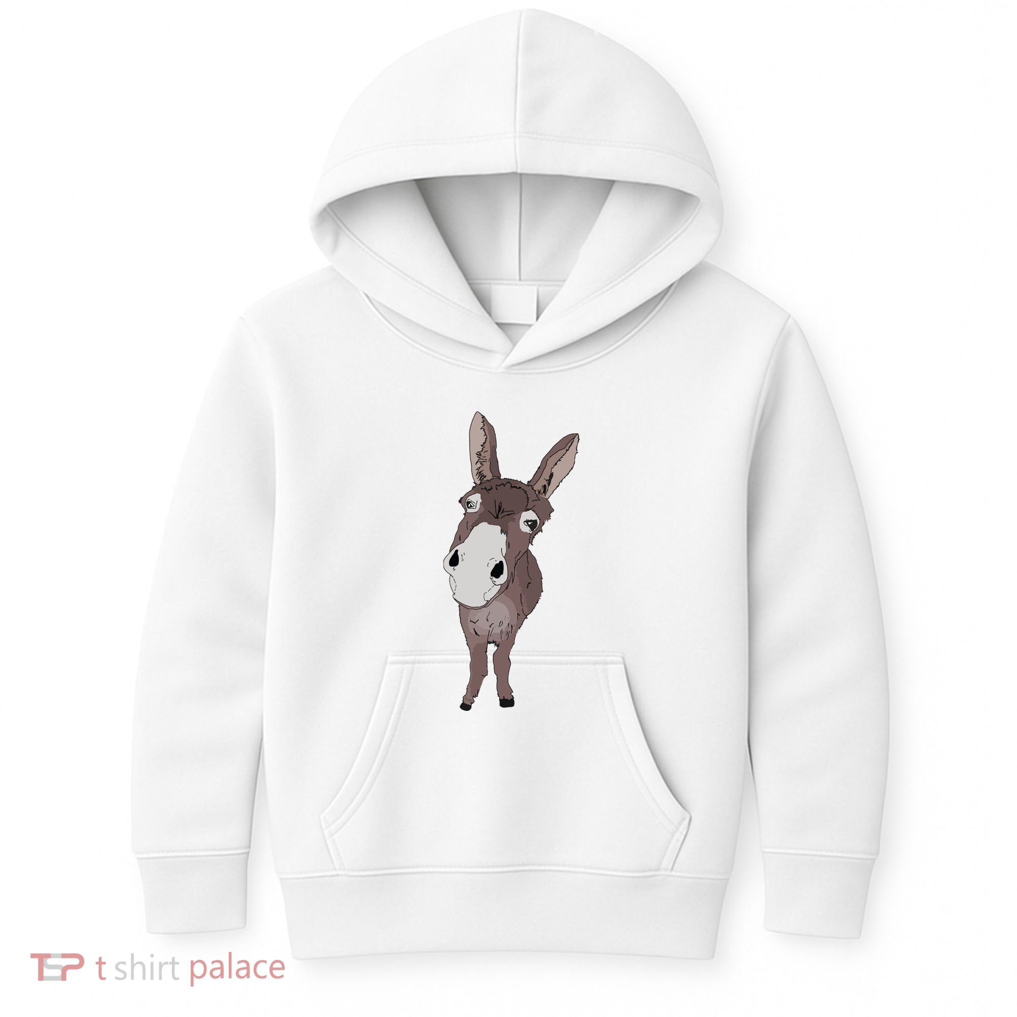 Funny Looking Donkey Gift Idea For Cute Donkeys Horses Kids Hoodie