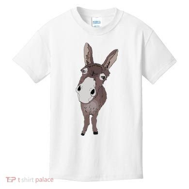 Funny Looking Donkey Gift Idea For Cute Donkeys Horses Kids T-Shirt