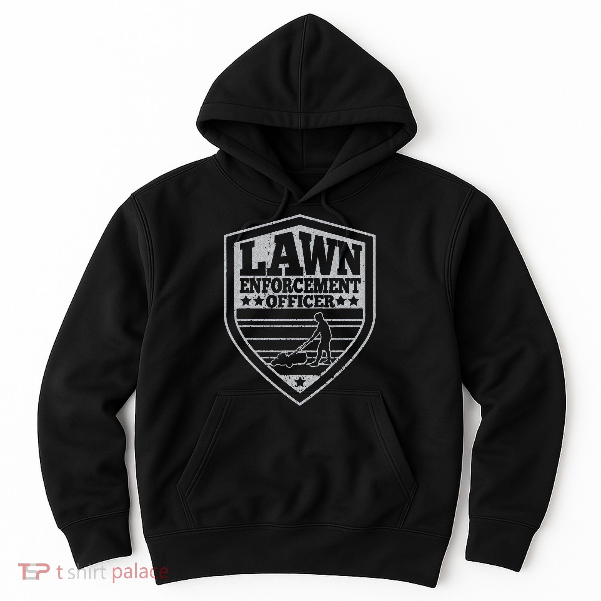 Funny Lawn Enforcement Officer Dad Lawn Mowing Hoodie