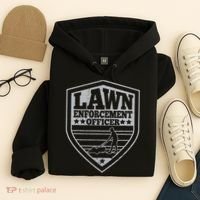 Funny Lawn Enforcement Officer Dad Lawn Mowing Hoodie thumb 4