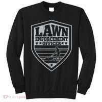 Funny Lawn Enforcement Officer Dad Lawn Mowing Sweatshirt thumb 0