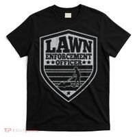 Funny Lawn Enforcement Officer Dad Lawn Mowing T-Shirt thumb 0