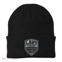 Funny Lawn Enforcement Officer Dad Lawn Mowing Beanie thumb 0