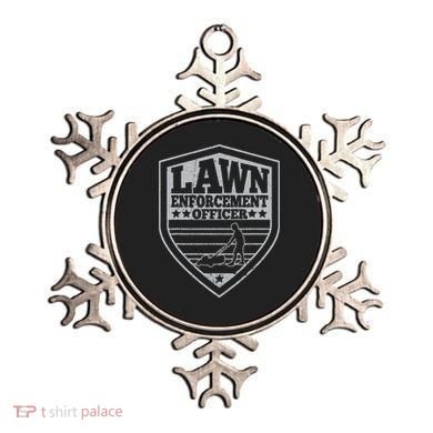 Funny Lawn Enforcement Officer Dad Lawn Mowing Ornament