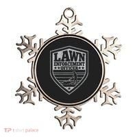 Funny Lawn Enforcement Officer Dad Lawn Mowing Ornament thumb 0