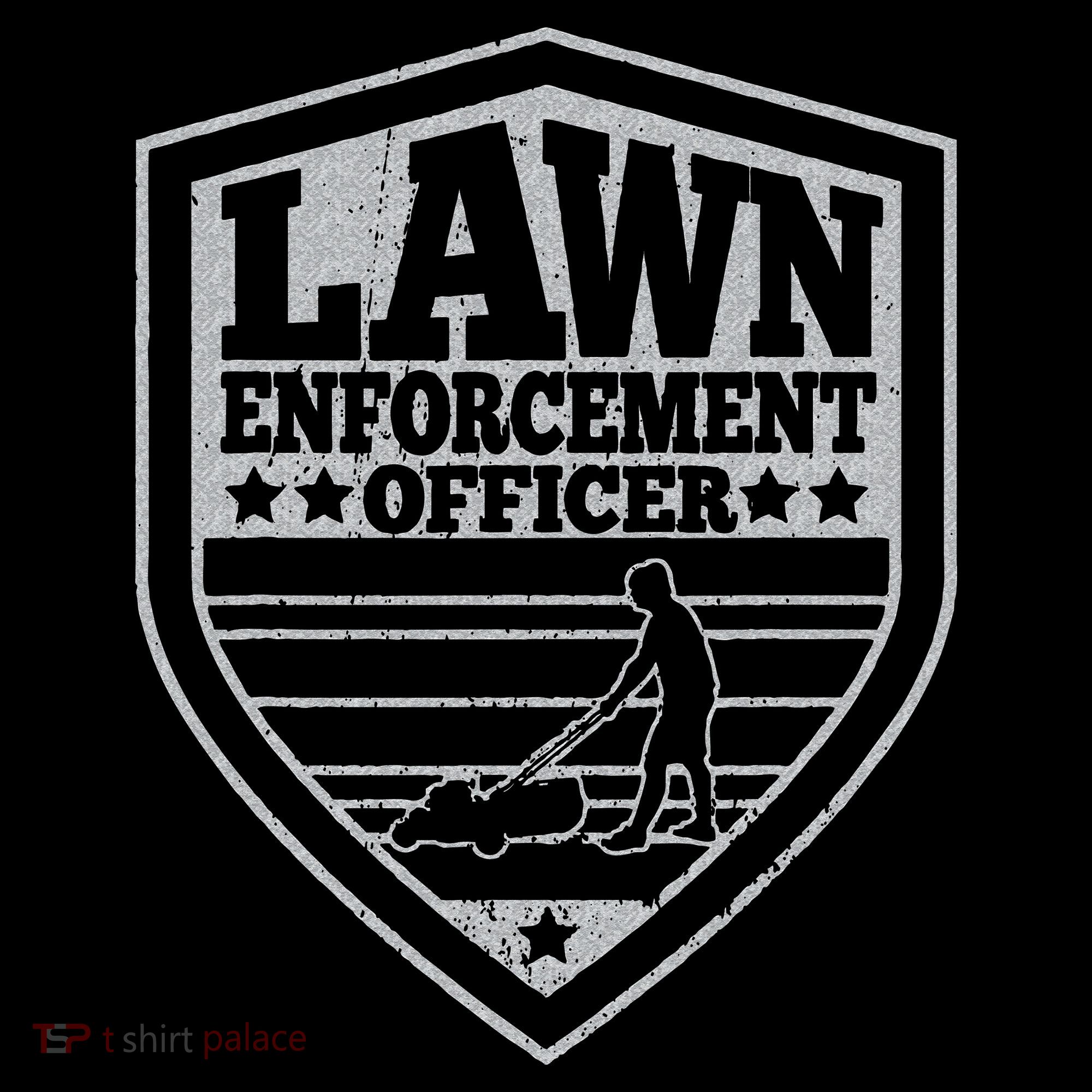 Funny Lawn Enforcement Officer Dad Lawn Mowing Baby Bodysuit