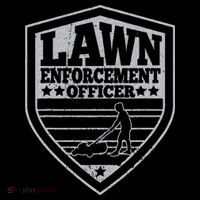 Funny Lawn Enforcement Officer Dad Lawn Mowing Toddler Hoodie thumb 2
