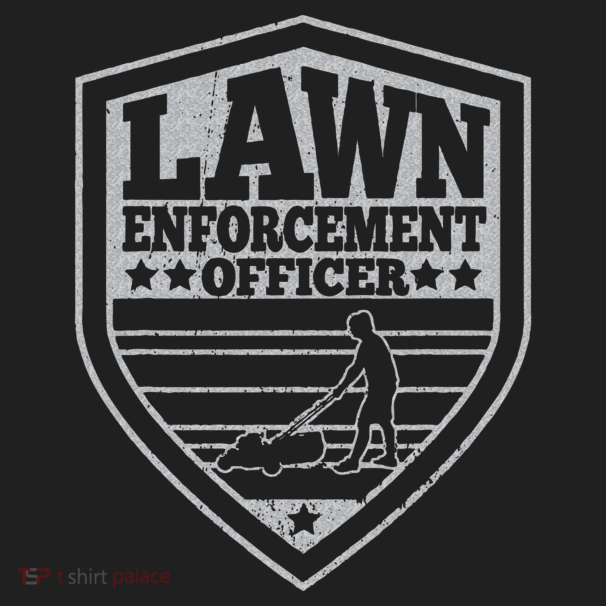Funny Lawn Enforcement Officer Dad Lawn Mowing Golf Towel