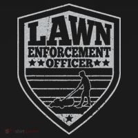 Funny Lawn Enforcement Officer Dad Lawn Mowing Tote Bag thumb 4