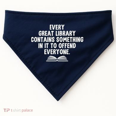 Funny Librarians Every Great Library Banned Books Lover USA-Made Doggie Bandana