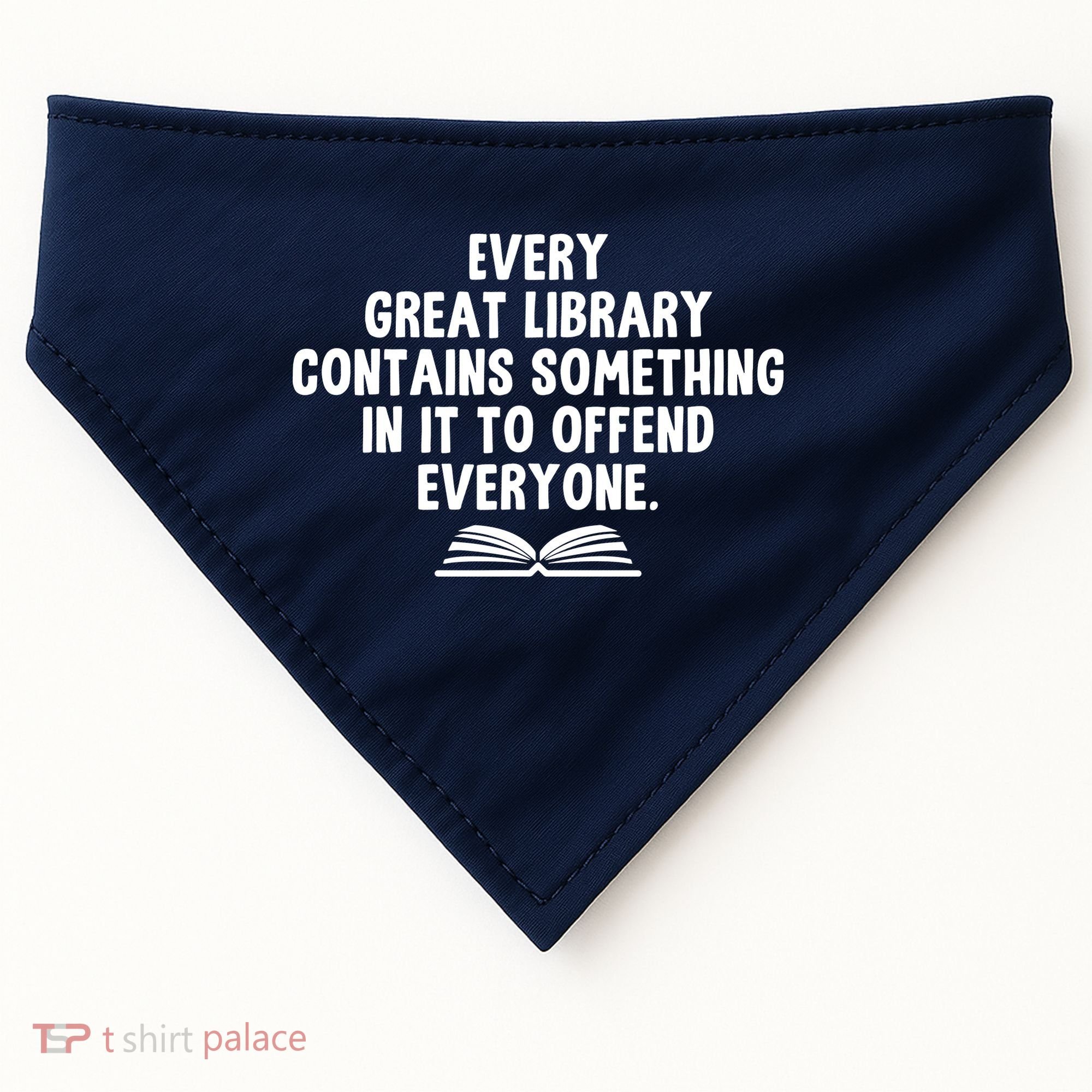 Funny Librarians Every Great Library Banned Books Lover USA-Made Doggie Bandana