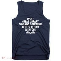 Funny Librarians Every Great Library Banned Books Lover Tank Top thumb 0
