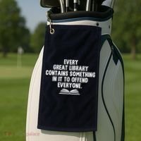 Funny Librarians Every Great Library Banned Books Lover Golf Towel thumb 2