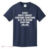 Funny Librarians Every Great Library Banned Books Lover Kids T-Shirt thumb 0