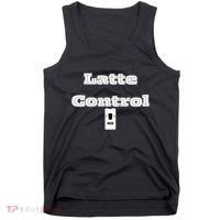 Funny Latte Enthusiasm Expresso Fan Graphic Tank Top thumb 0
