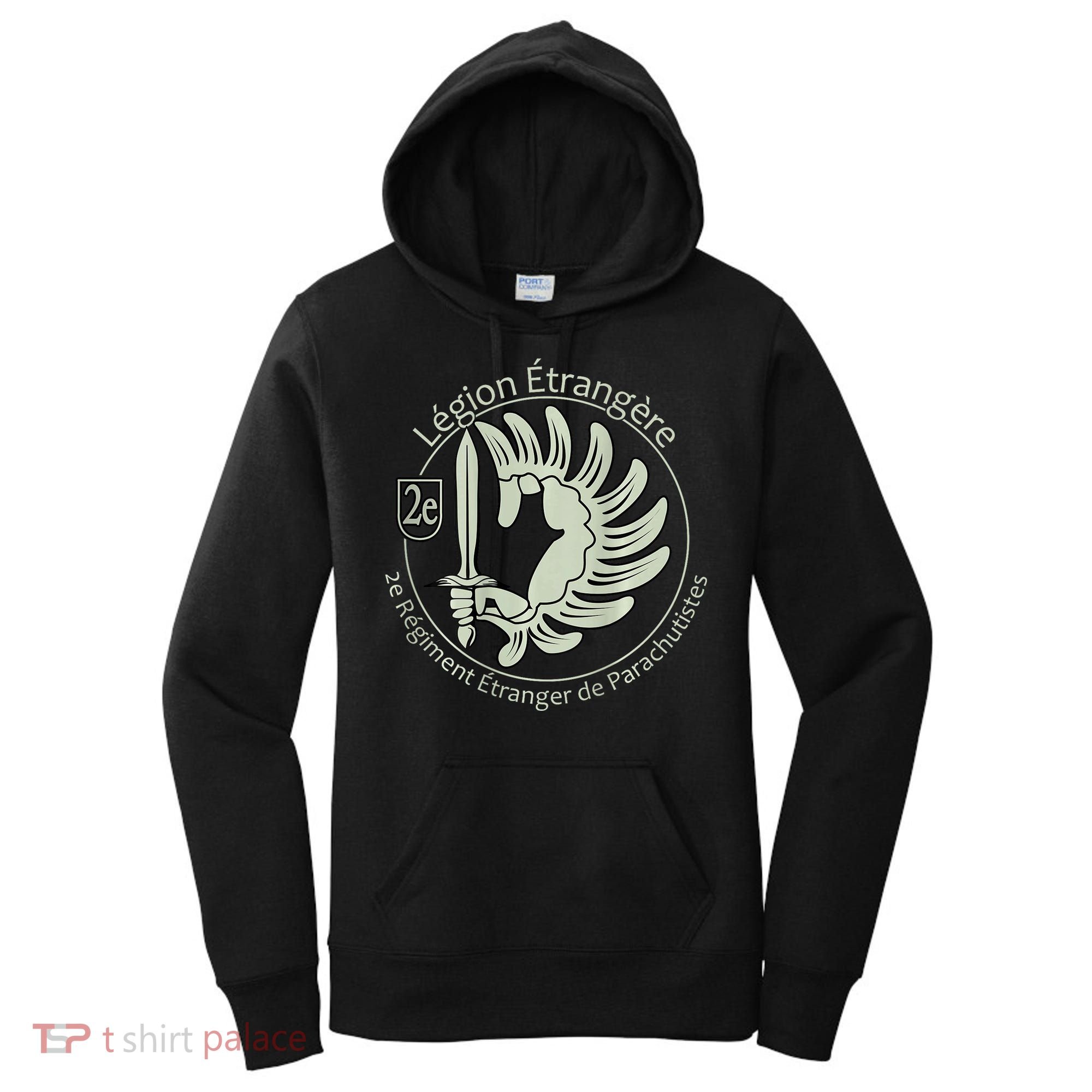 French L.E.G.I.O.N Etrangere Parachute Foreign Airborne Women's Hoodie